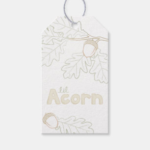 Liten Ekollon Sketch Baby Shower Presentetikett