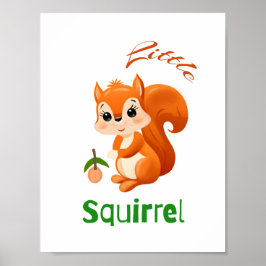 Liten ekorre poster