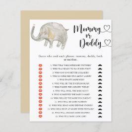 Liten elefant - mammas eller pappas baby shower-sp