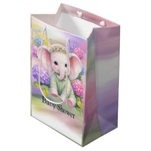 Liten Elefant med Hydrangeor - Bebisens Första Ste