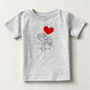 Liten elefant stort hjärta Bedårande baby och sm T Shirt