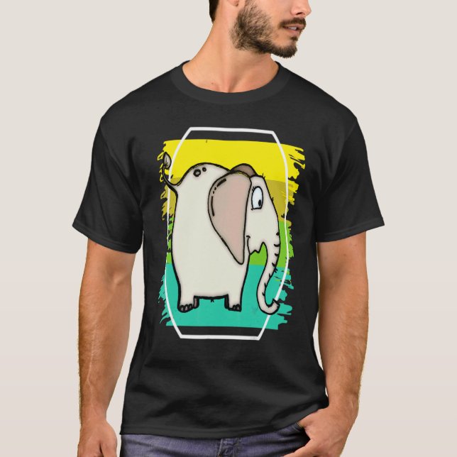liten elefant t shirt (Framsida)