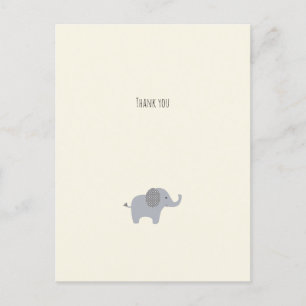 Liten Elefant Tacksamhetskort Vykort