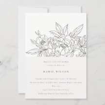 Liten Elegant Brun Blommigt, skiss babyskiss