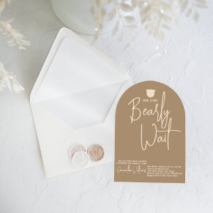 Liten, enkel babydusch med minimal väntetid för Ne Inbjudningar