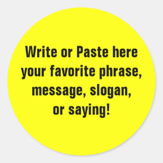 Liten fästpunkt (1,5 tum) runt klistermärke