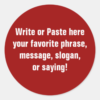 Liten fästpunkt (1,5 tum) runt klistermärke