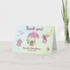 Liten fe baby shower Tack för att du kom Kort
