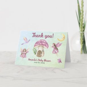 Liten fe baby shower Tack för att du kom Kort