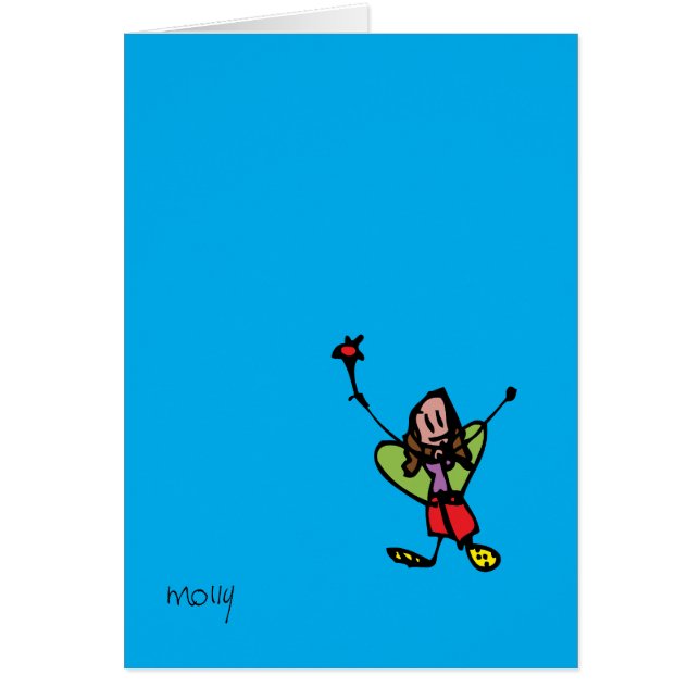 Liten fe hälsningskort (Framsidan)