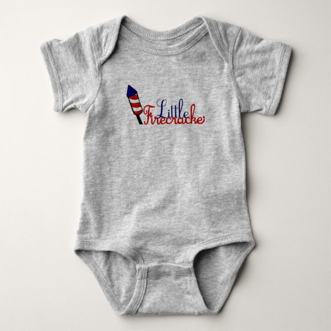 Liten Firecracker Design T Shirt (Framsida)