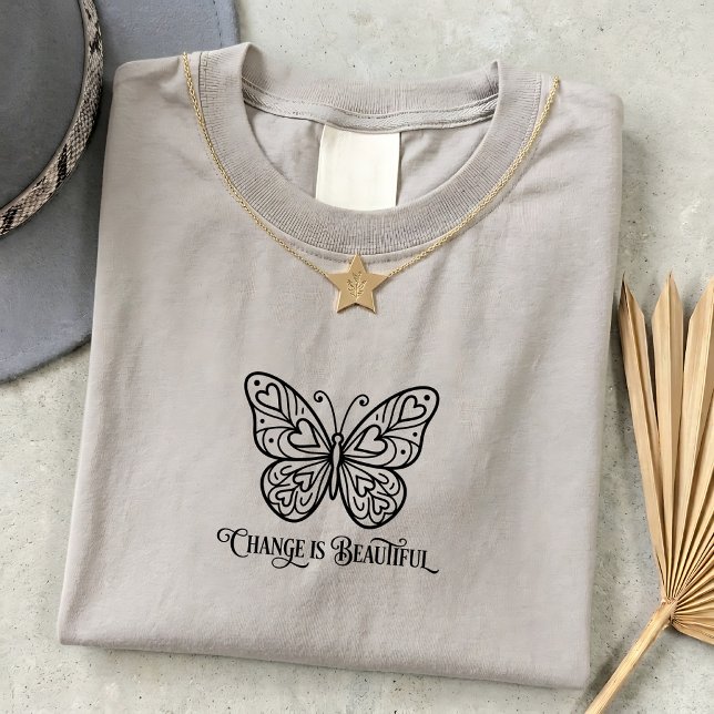 Liten Fjäril Citat T Shirt Unisex Grafisk (Skapare uppladdad)