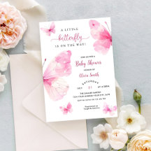 Liten fjärils-baby shower