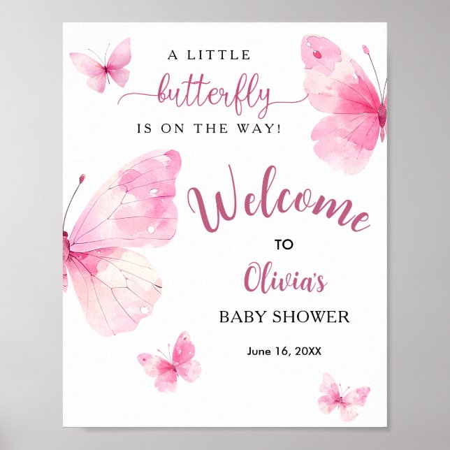Liten fjärilsbaby歓迎 poster (Framsidan)