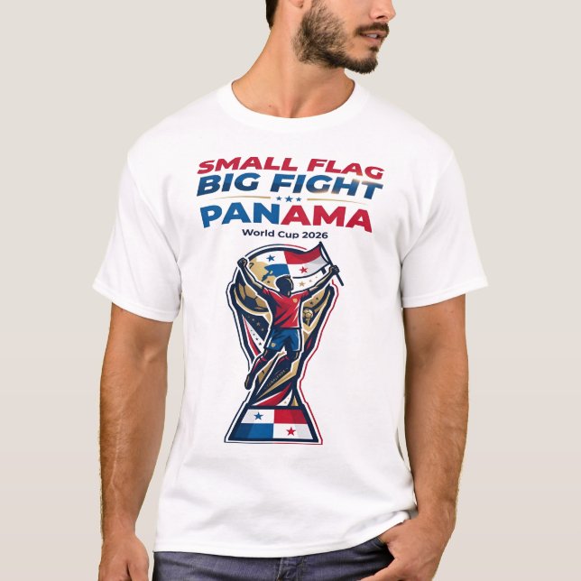Liten flagga stor kamp t shirt (Framsida)