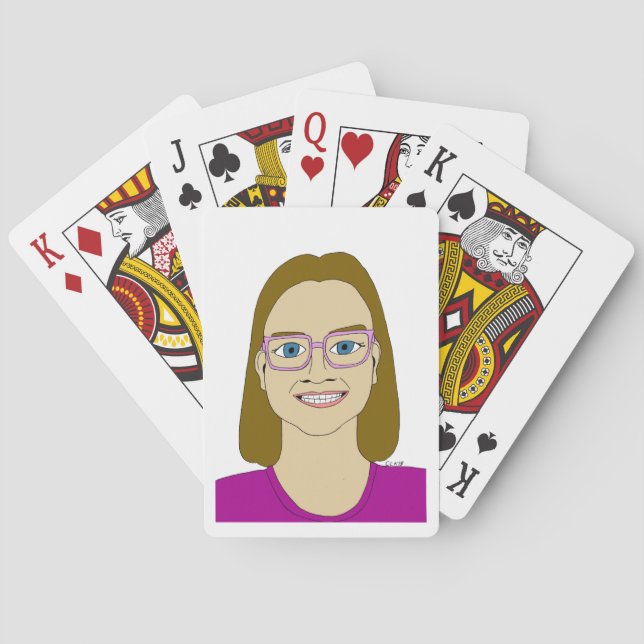 liten flicka    casinokort (Baksidan)