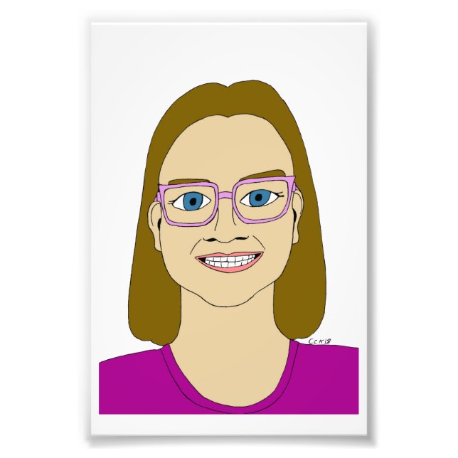 liten flicka fototryck (Framsidan)