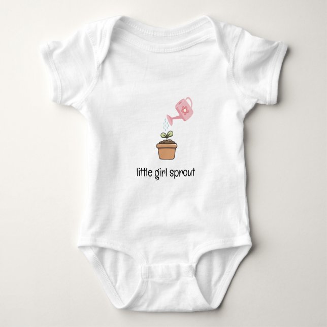 Liten flicka grodd t shirt (Framsida)