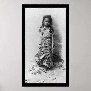 Liten flicka i Java, Indonesien 1898 Poster