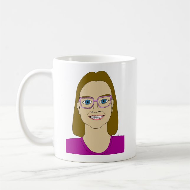 liten flicka kaffemugg (Vänster)