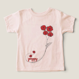 Liten flicka Poppy T-shirt