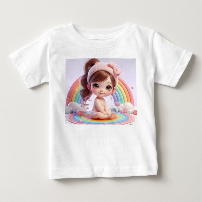 Liten flicka t shirt (Framsida)