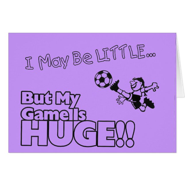 Liten flickaFOTBOLL OBS Kort (Framsidan Horizontal)