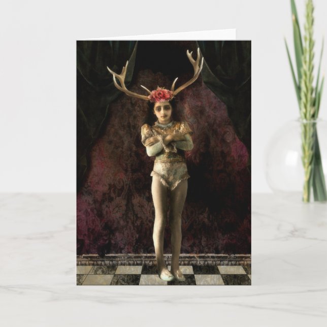 Liten flickatretton kort (Framsida)