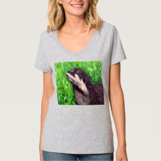 Liten flododermaljning t shirt