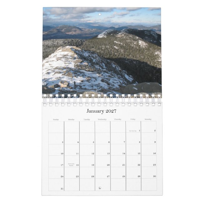 Liten för New Hampshire för vild 2013 kalender (Jan 2027)