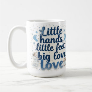Liten fötter baby shower kaffemugg