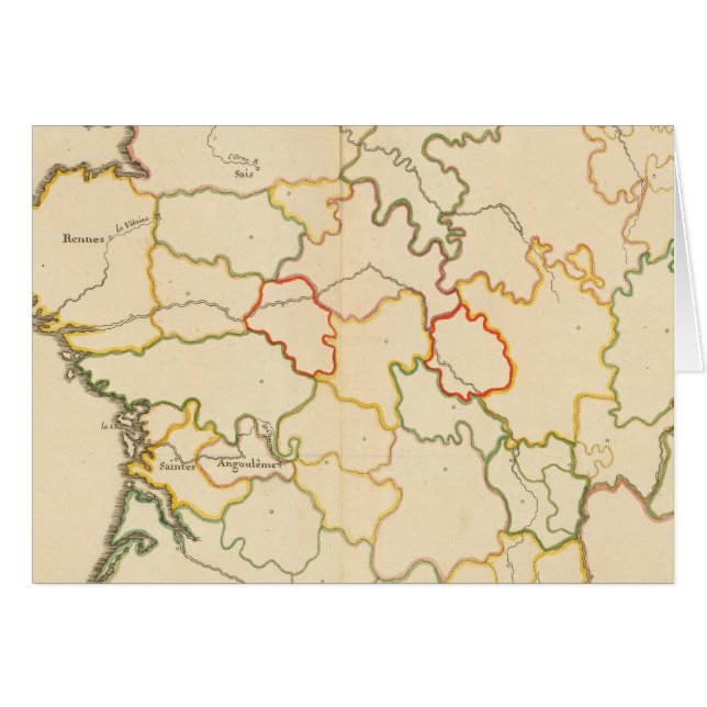 Liten Fransk Hälsningskort (Framsidan Horizontal)