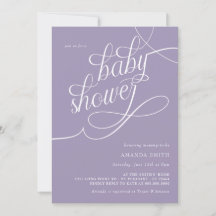 Liten Fransk Lavender Elegant Baby Shower