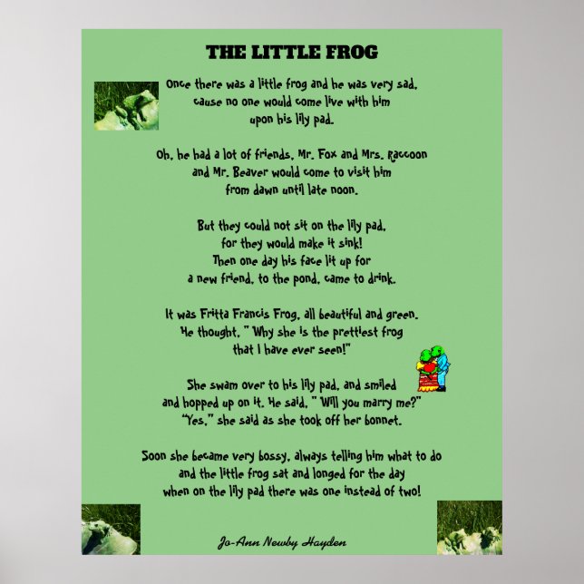 LITEN FROG POSTER (Framsidan)