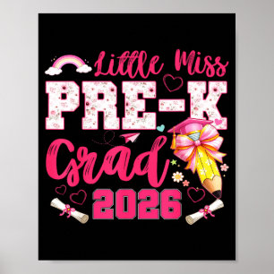 Liten fröken förskolegraduand 2026 coquette försko poster