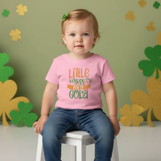 Liten Fröken Guldgryte St Patrick T-Shirt för Kid (Skapare uppladdad)