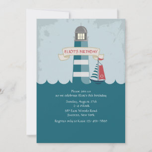 Liten fyr-inbjudan inbjudningar
