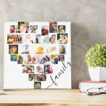 Liten fyrkantsvit Family Heart Photo Collage Canvastryck<br><div class="desc">Skapa din egen hjärtformade Photo Collage med 29 av din favoritfamilj bilder och väljer själv. Fotomallen är inställd så att du kan lägga till bilderna i rader från lämnat till höger. Kollaget innehåller en mängd olika landskap, porträtt och kvadratiska former för ge som du har många alternativ till när du...</div>