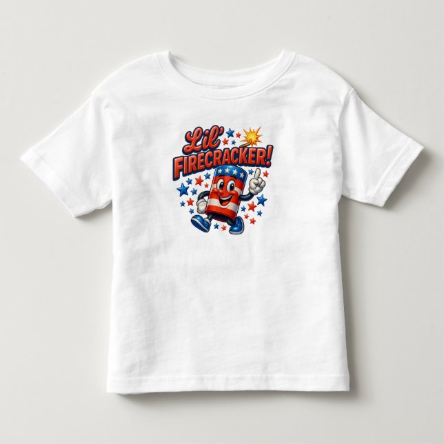 Liten fyrverkerifrenesi t shirt (Framsida)