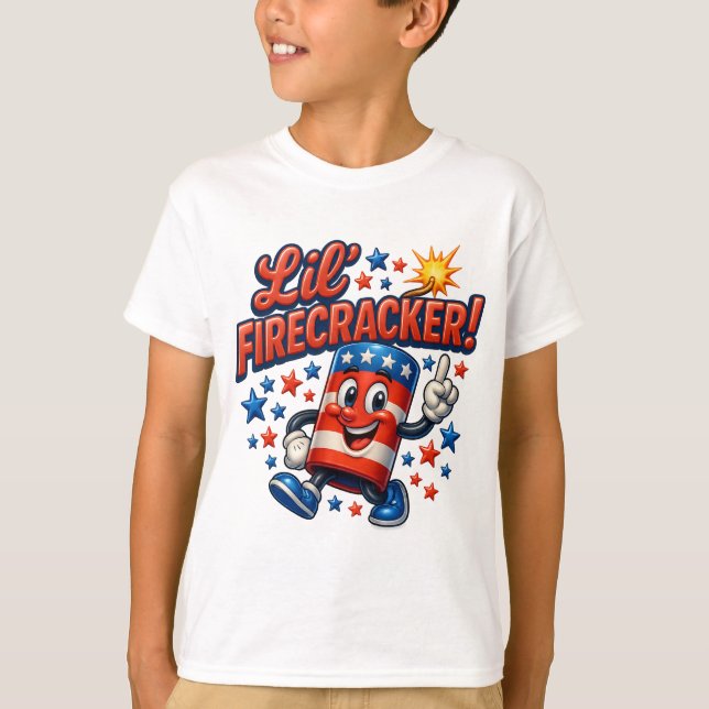 Liten fyrverkerifrenesi t shirt (Framsida)