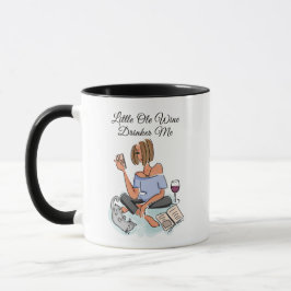 Liten gammal vin drinkare mig mugg