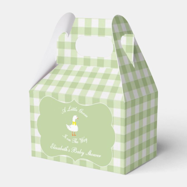 Liten Gås Bebis Shower Presentaskar (Framsidan Sidan)