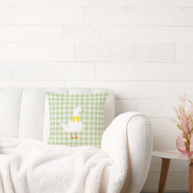 Liten Gås Gingham Kudde (Soffa)