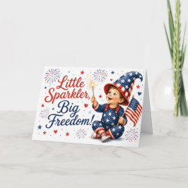 Liten Glänsare, Stor Frihet! Patriotisk hälsning Kort