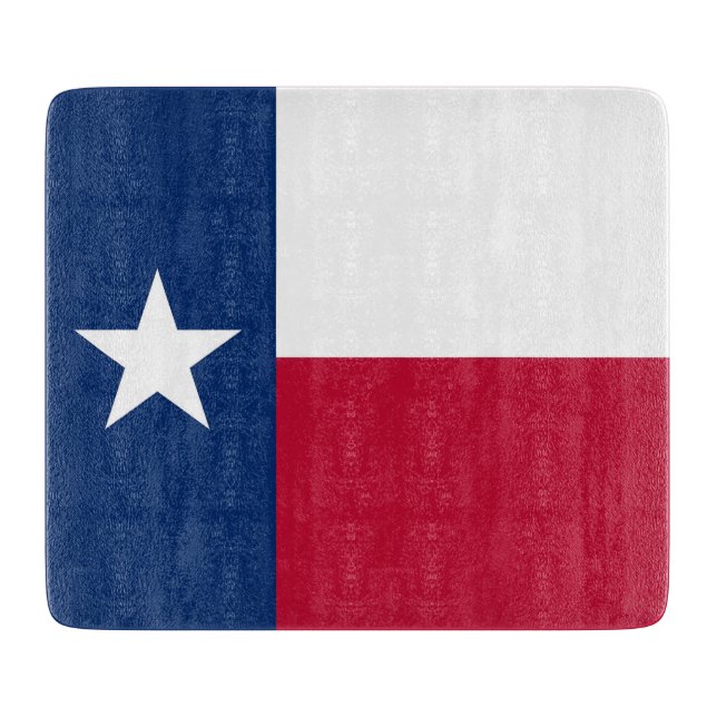 Liten glasskiva med Texas flagga (Framsidan)