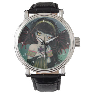 Liten gotisk vampyrfantasiart armbandsur