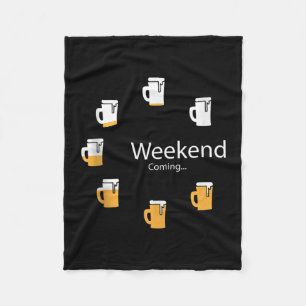 Liten grafik för att räkna ned Helg Fleecefilt