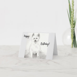 Liten Grattis på födelsedagen-hälsningskort Tack Kort