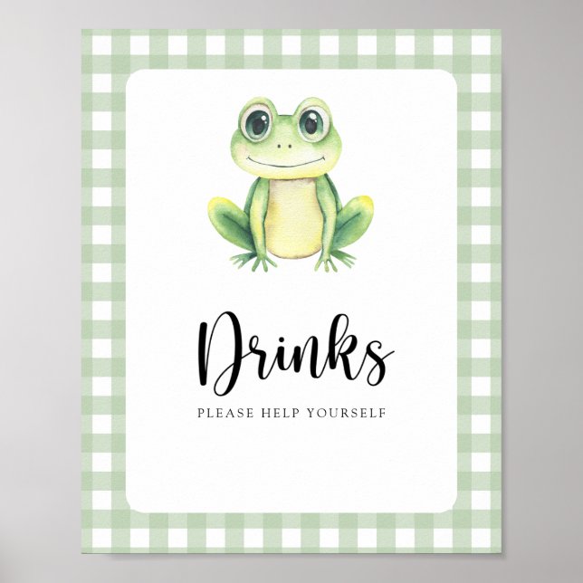 Liten groda - Drick hjälp dig själv Poster (Framsidan)