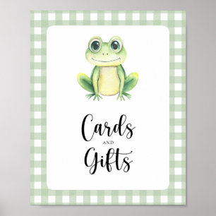 Liten groda - kort och presenter baby shower poster